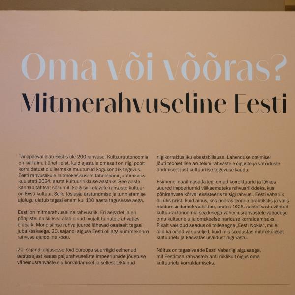 Eesti kultuuririkkus jõudis näitusena ka Riigikokku